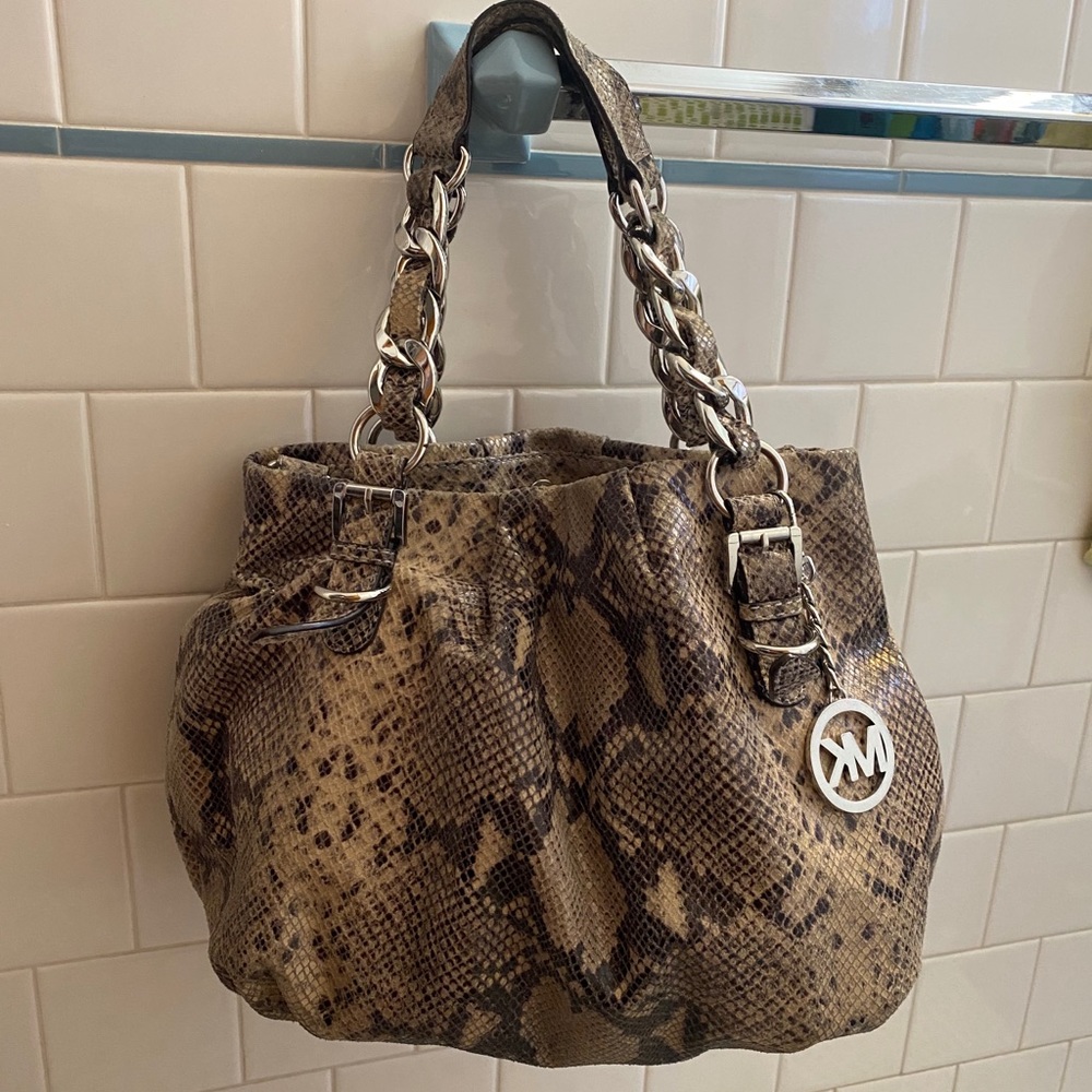 MK Kors snakeskin bag